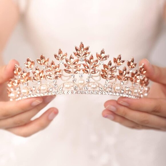 Crystal Crown Headband Womens Bridal Prom Party Hair Accessories Queen Princess main image 4